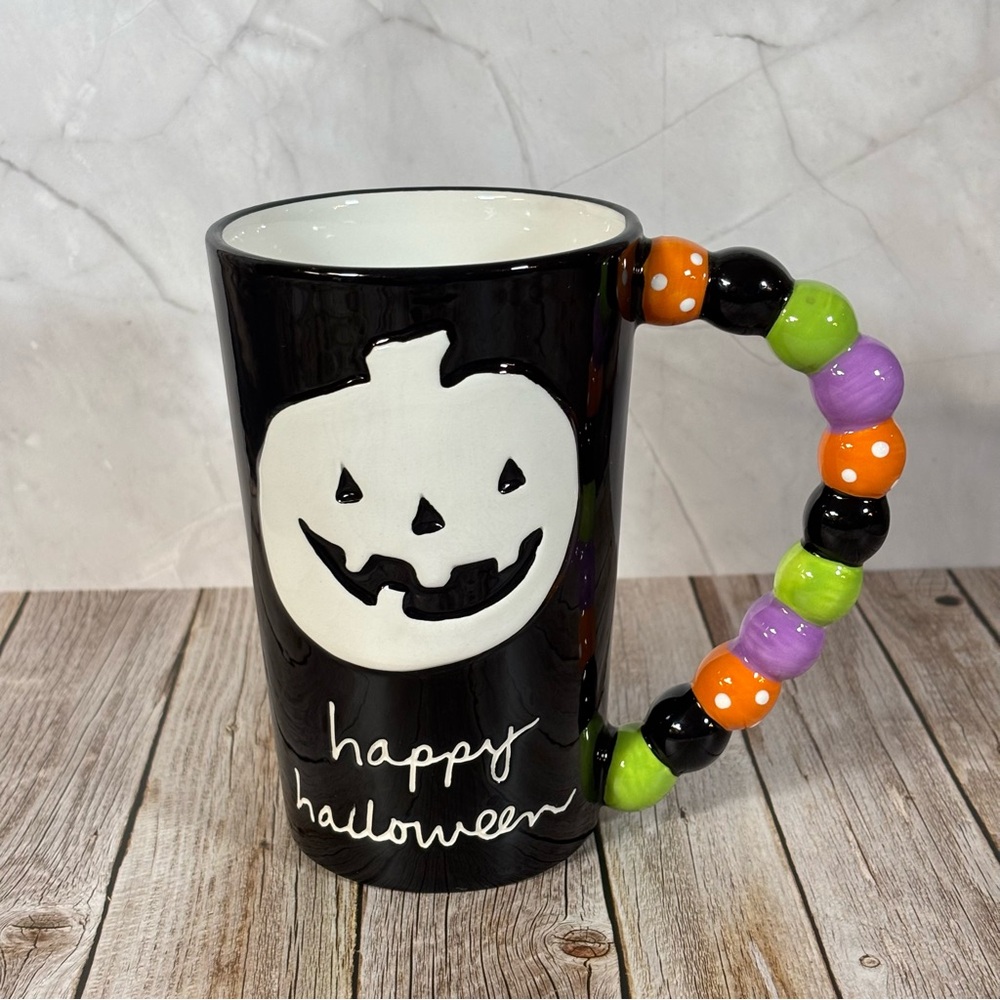 Sandra Magsamen Studio 5.5" Mug Happy Halloween Jack-o’-lantern colorful handle